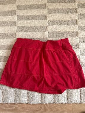 lululemon Pace Rival Red skirt size 8 Long